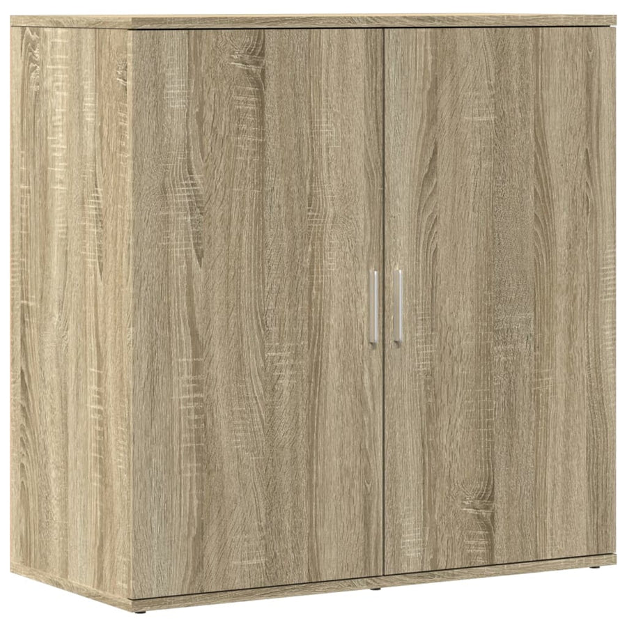 Dressoir 79x38x80 cm bewerkt hout sonoma eikenkleurig