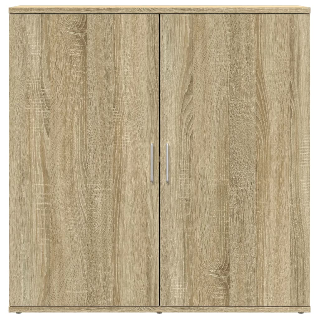 Dressoir 79x38x80 cm bewerkt hout sonoma eikenkleurig