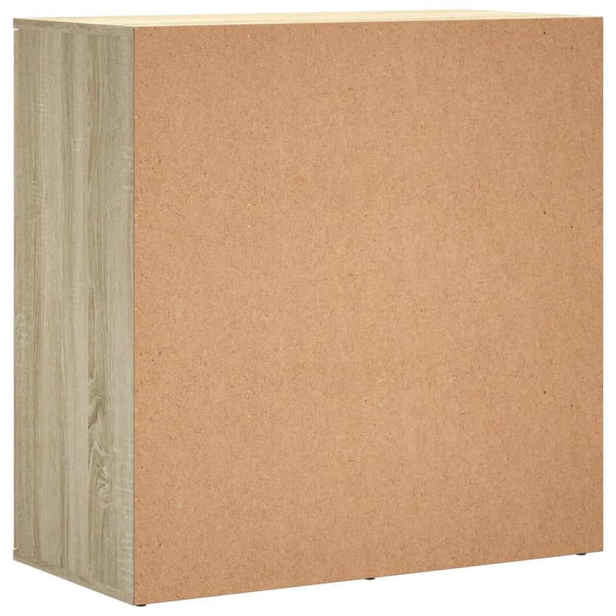 Dressoir 79x38x80 cm bewerkt hout sonoma eikenkleurig