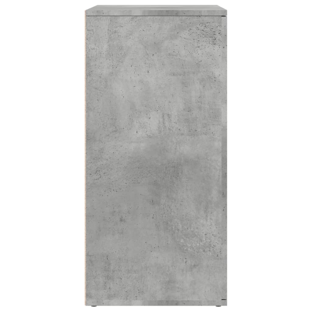 Dressoir 79x38x80 cm bewerkt hout betongrijs