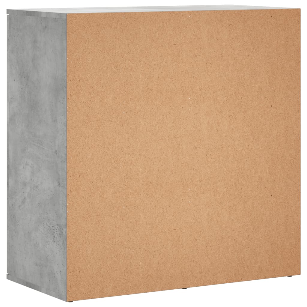 Dressoir 79x38x80 cm bewerkt hout betongrijs