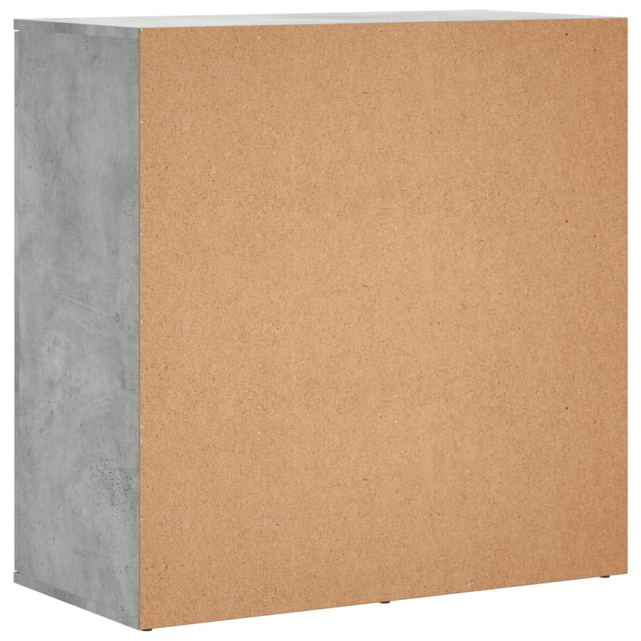 Dressoir 79x38x80 cm bewerkt hout betongrijs