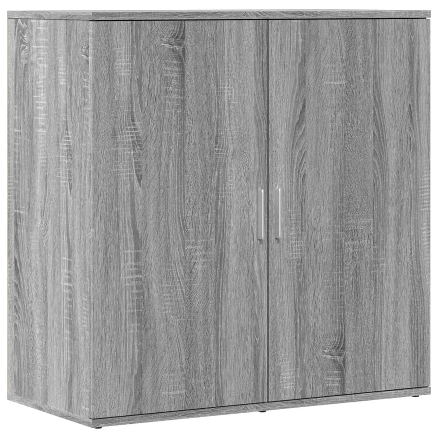 Dressoir 79x38x80 cm bewerkt hout grijs sonoma