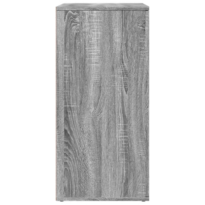 Dressoir 79x38x80 cm bewerkt hout grijs sonoma