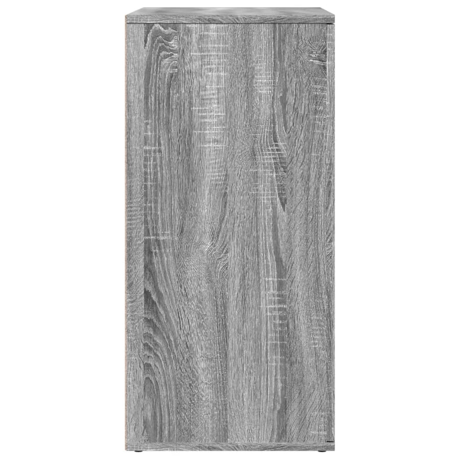 Dressoir 79x38x80 cm bewerkt hout grijs sonoma
