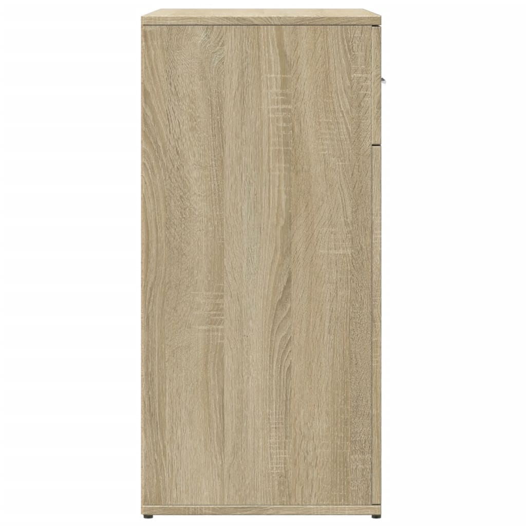 Dressoir 79x38x80 cm bewerkt hout sonoma eikenkleurig