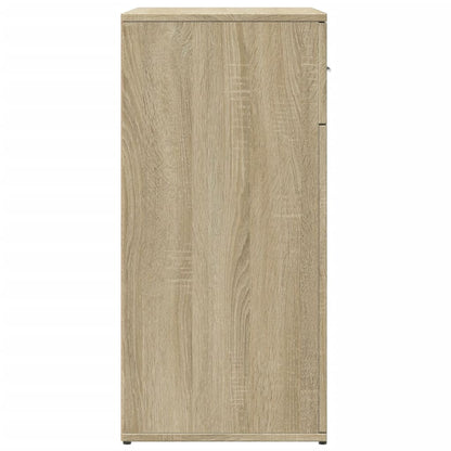 Dressoir 79x38x80 cm bewerkt hout sonoma eikenkleurig