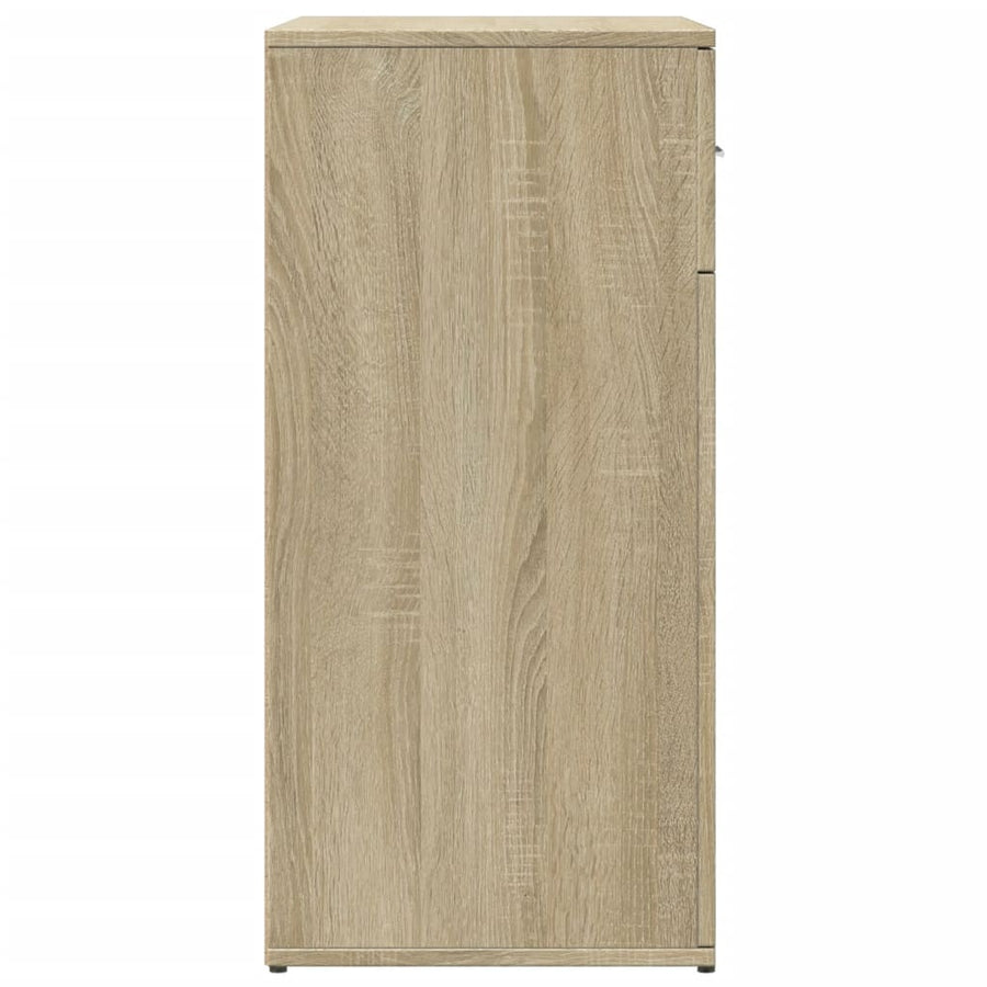 Dressoir 79x38x80 cm bewerkt hout sonoma eikenkleurig