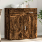 Sideboard 79x38x80 cm engineered wood smoked oak look