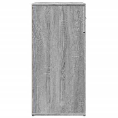 Dressoir 79x38x80 cm bewerkt hout grijs sonoma