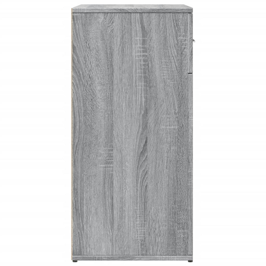 Dressoir 79x38x80 cm bewerkt hout grijs sonoma