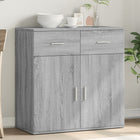 Sideboard 79x38x80 cm engineered wood grey sonoma