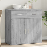 Dressoir 79x38x80 cm bewerkt hout grijs sonoma