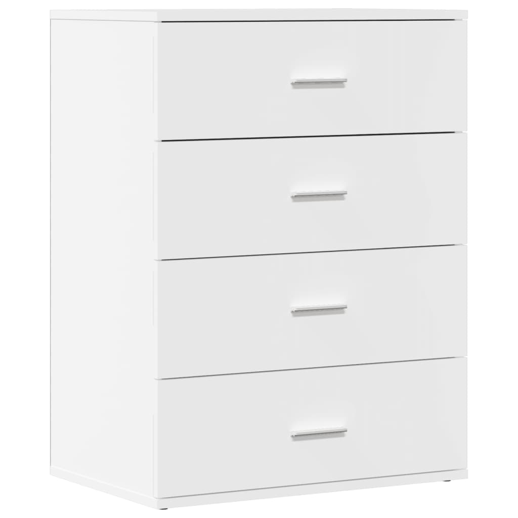 Dressoir 60x39x80 cm bewerkt hout wit