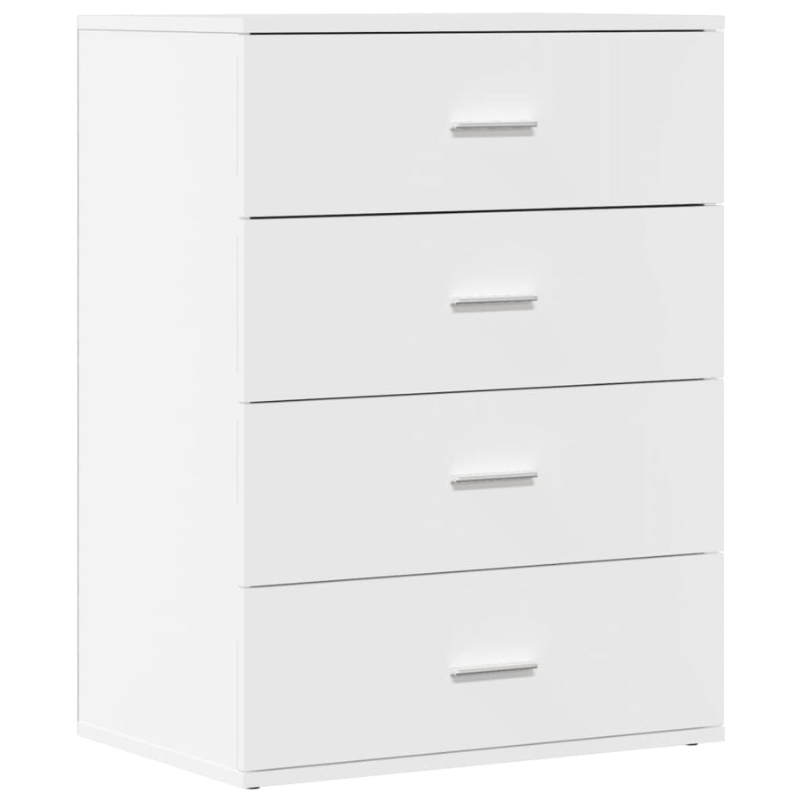 Dressoir 60x39x80 cm bewerkt hout wit