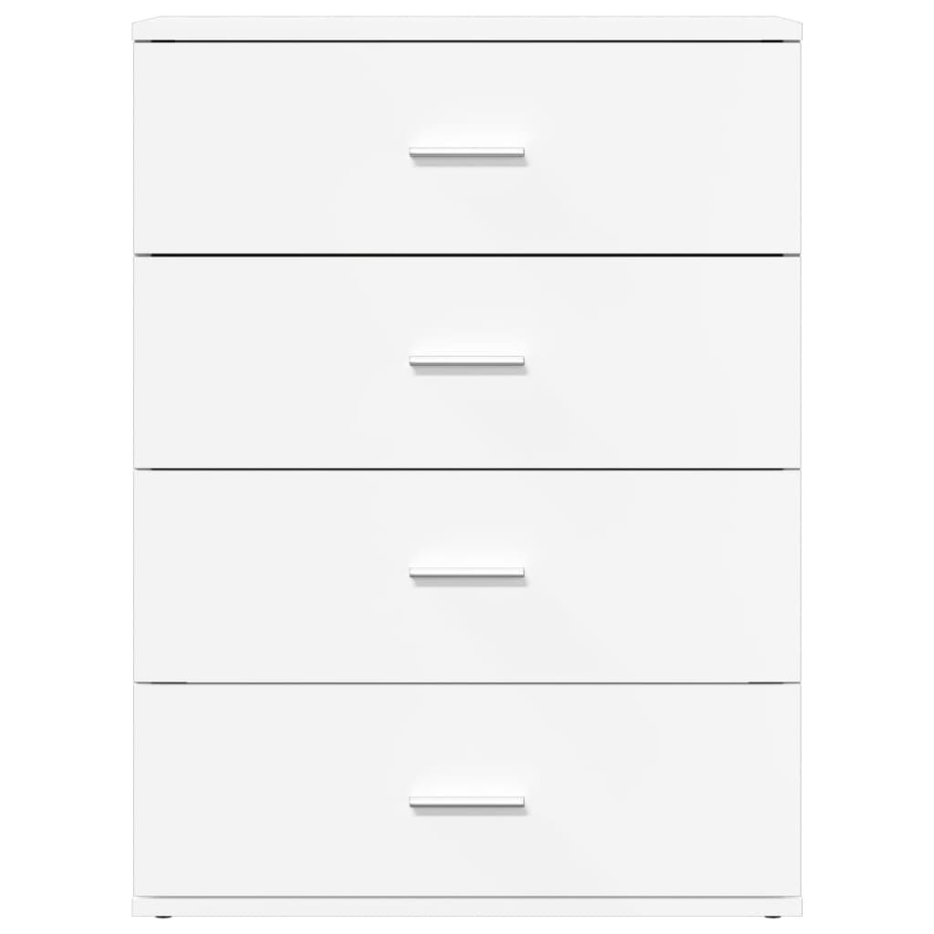 Dressoir 60x39x80 cm bewerkt hout wit