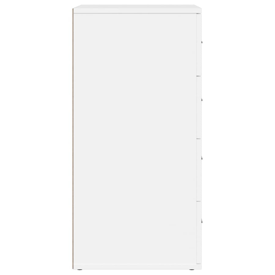 Dressoir 60x39x80 cm bewerkt hout wit