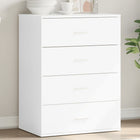 Dressoir 60x39x80 cm bewerkt hout wit