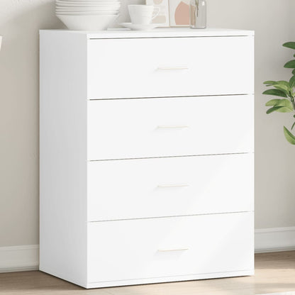 Dressoir 60x39x80 cm bewerkt hout wit