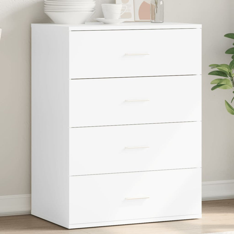 Dressoir 60x39x80 cm bewerkt hout wit
