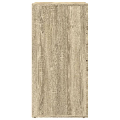 Dressoir 60x39x80 cm bewerkt hout sonoma eikenkleurig