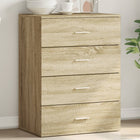 Sideboard 60x39x80 cm engineered wood Sonoma oak-colored