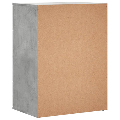 Dressoir 60x39x80 cm bewerkt hout betongrijs