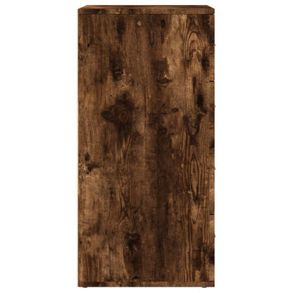 Dressoir 60x39x80 cm bewerkt hout gerookt eikenkleurig
