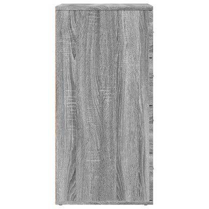 Dressoir 60x39x80 cm bewerkt hout grijs sonoma