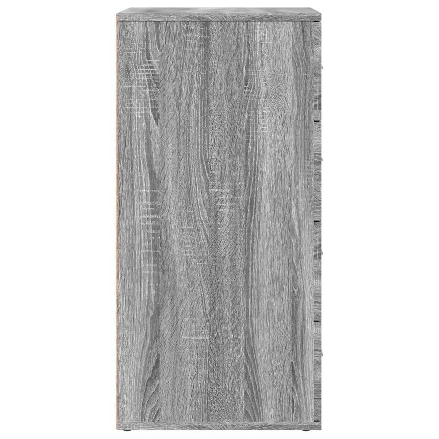 Dressoir 60x39x80 cm bewerkt hout grijs sonoma