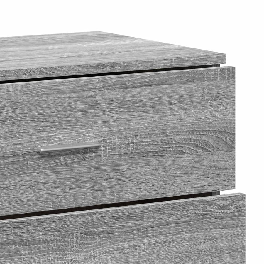 Dressoir 60x39x80 cm bewerkt hout grijs sonoma