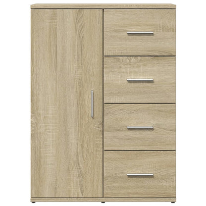 Dressoir 59x39x80 cm bewerkt hout sonoma eikenkleurig