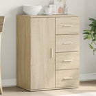 Dressoir 59x39x80 cm bewerkt hout sonoma eikenkleurig