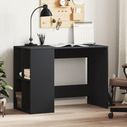 Desk 102x50x75 cm treated wood black