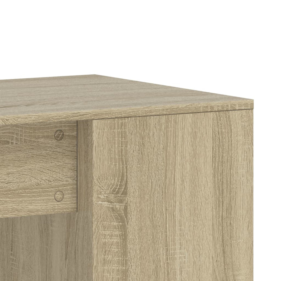 Bureau 102x50x75 cm bewerkt hout sonoma eikenkleurig