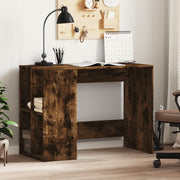 Desk 102x50x75 cm treated wood smoked oak finish