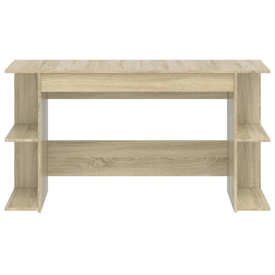 Bureau 140x50x75 cm bewerkt hout sonoma eikenkleurig