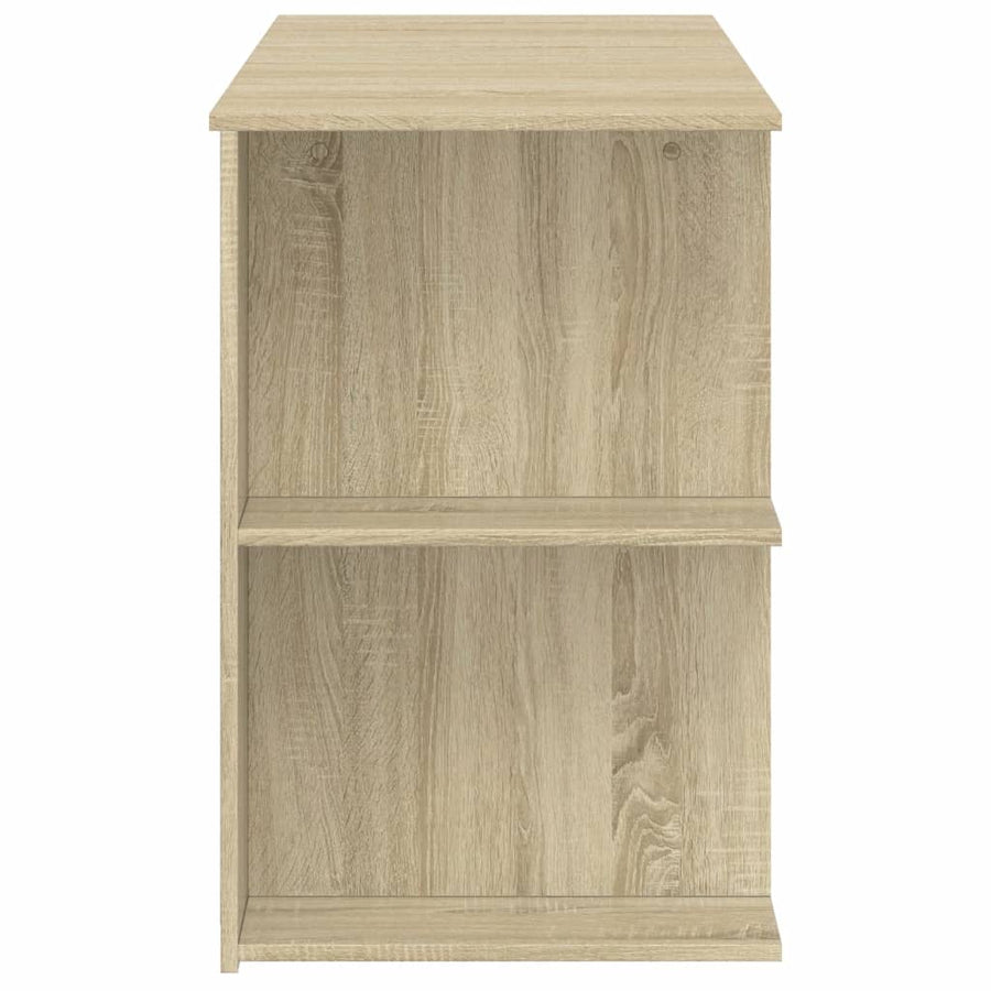 Bureau 140x50x75 cm bewerkt hout sonoma eikenkleurig