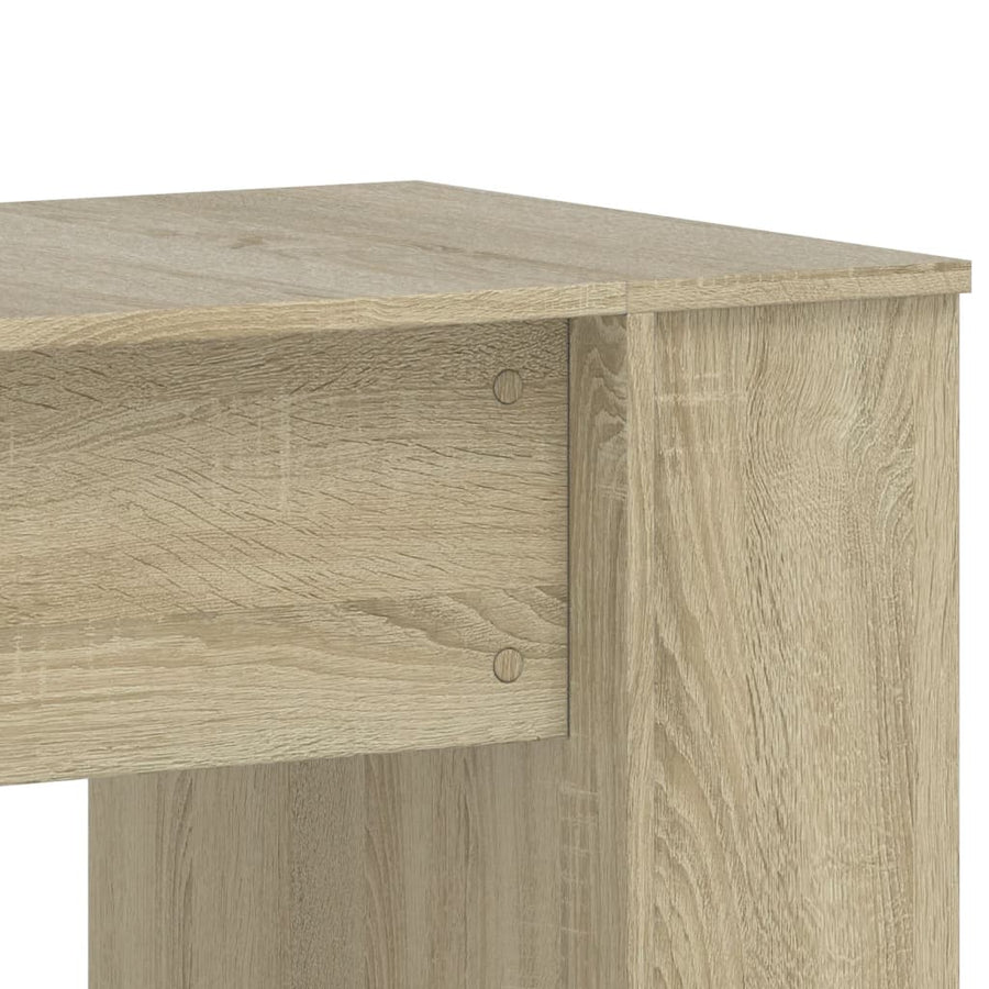 Bureau 140x50x75 cm bewerkt hout sonoma eikenkleurig