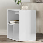 Side table 50x30x50 cm treated wood white