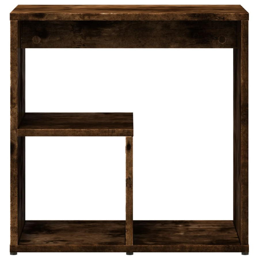 Bijzettafels 2 st 50x30x50 cm bewerkt hout gerookt eikenkleurig