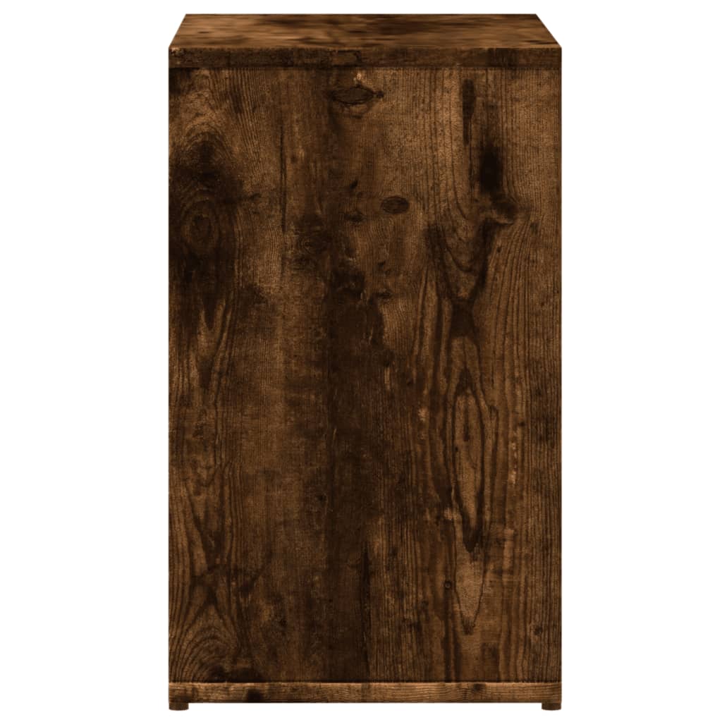 Bijzettafels 2 st 50x30x50 cm bewerkt hout gerookt eikenkleurig