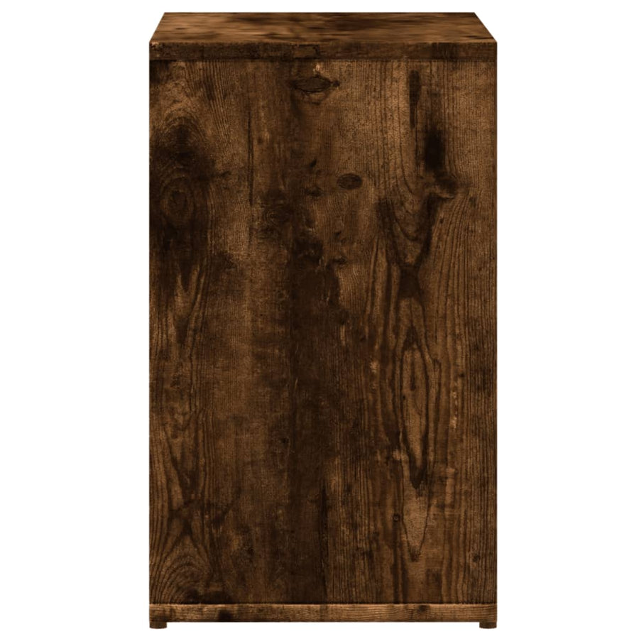 Bijzettafels 2 st 50x30x50 cm bewerkt hout gerookt eikenkleurig