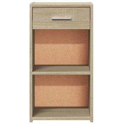 Nachtkastjes 2 st 35x34x65 cm bewerkt hout sonoma eikenkleurig