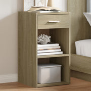Nachtkastjes 2 st 35x34x65 cm bewerkt hout sonoma eiken