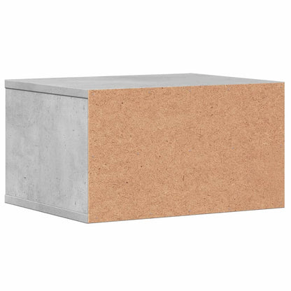 Printerkastje 40x32x22,5 cm bewerkt hout betongrijs