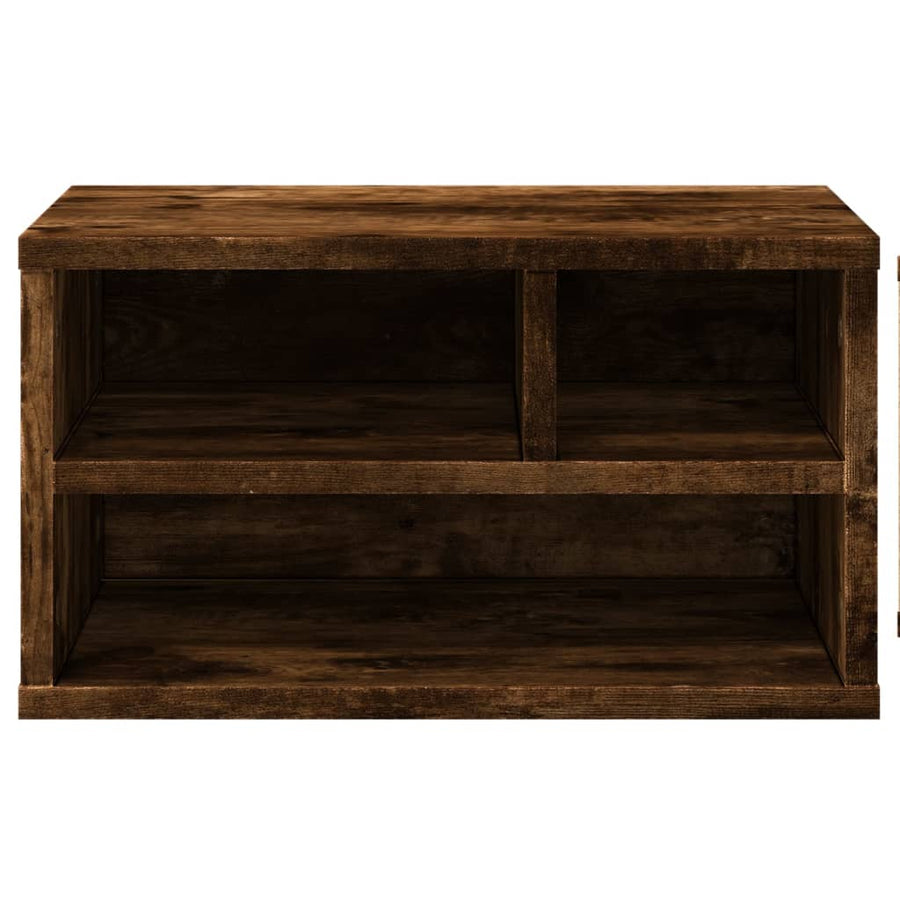 Printerkastje 40X32X22,5 Cm Bewerkt Hout Kleurig Gerookt eiken