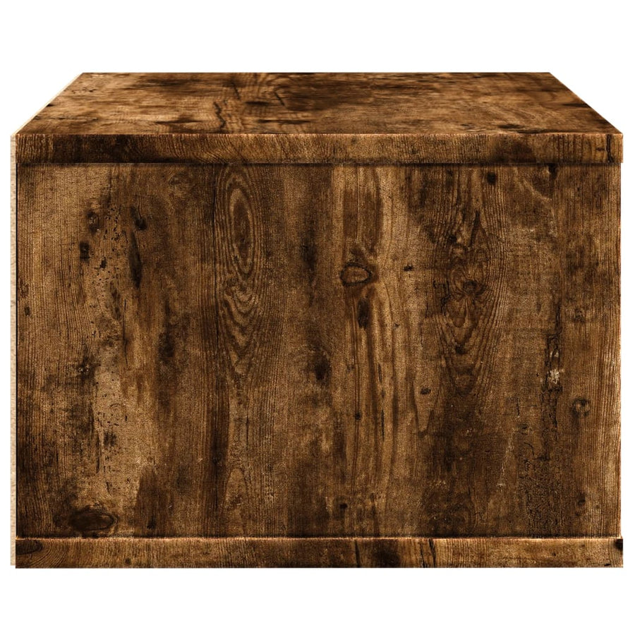 Printerkastje 40X32X22,5 Cm Bewerkt Hout Kleurig Gerookt eiken