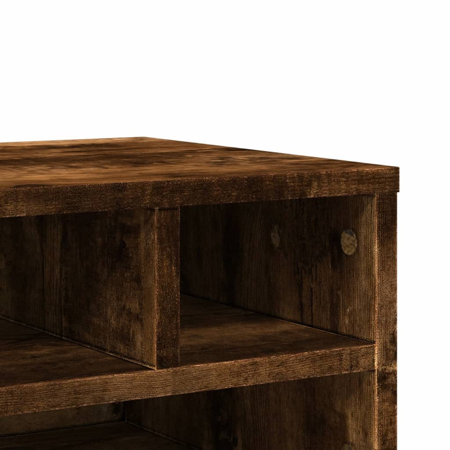 Printerkastje 40X32X22,5 Cm Bewerkt Hout Kleurig Gerookt eiken