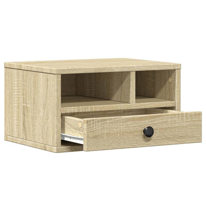 Printerkastje 40x32x22,5 cm bewerkt hout sonoma eikenkleurig